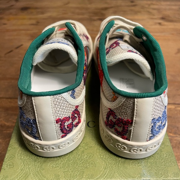 Gucci children’s 1977 embroidered monogram sneakers - Picture 6 of 6